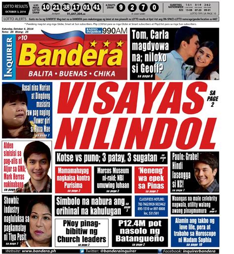 pinoy showbiz news|bandera news philippines.